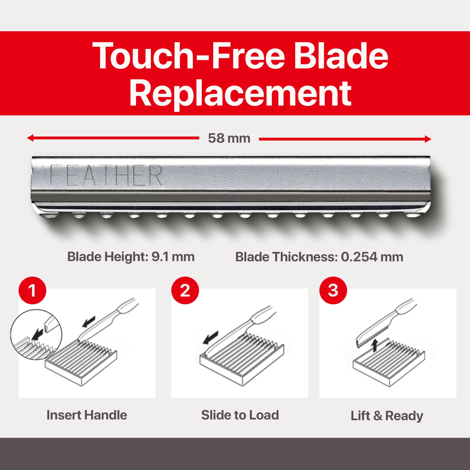 Feather Bonus Value Pack - Styling Razor Standard Blades - Professional Hair Cutting Blades for Styling, Shaping, Thinning - Single Edge Guarded Blade -Made in Japan- 30 Counts + 1 Blade Disposal Case - Image 3