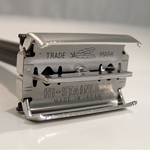 Feather Double Edge Safety Razor Blades - (50 Count) - Platinum Coated Hi-Stainless Steel Razor Blades - Fits Most Safety Razors - Super Sharp for Close Shaves - Made in Japan - Image 6