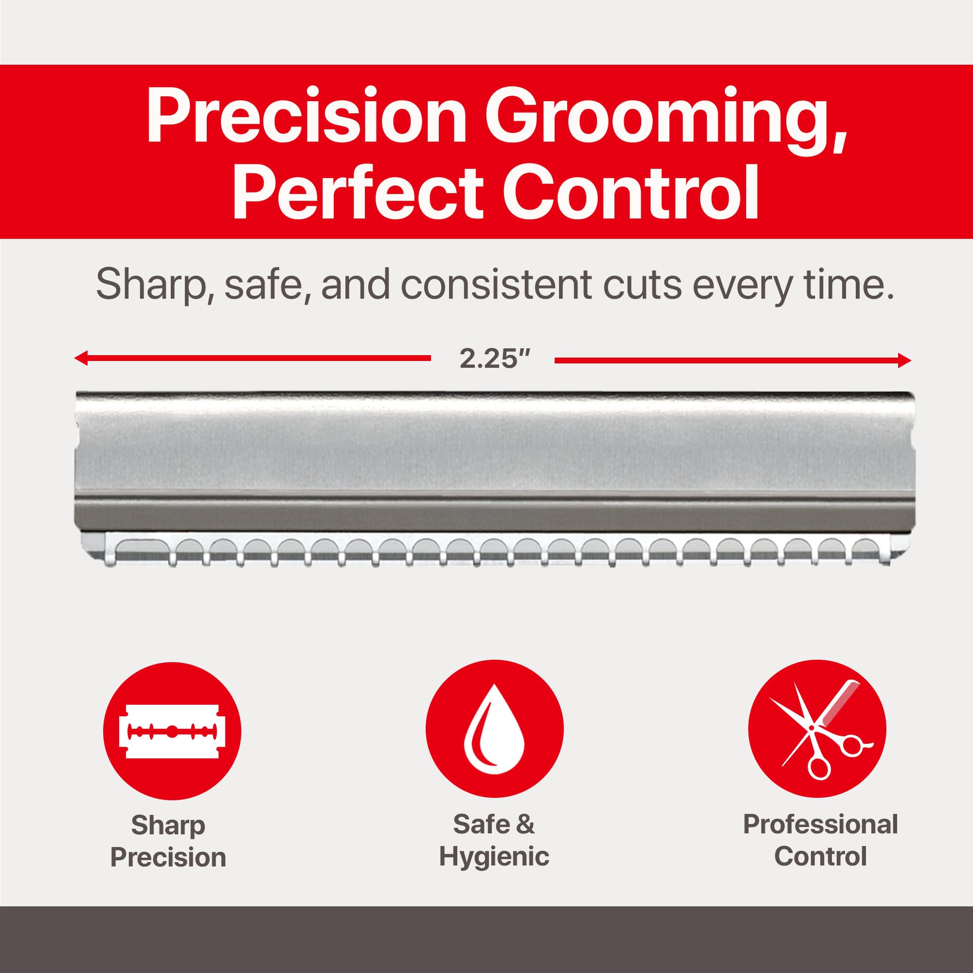 Feather - Nape Blades - Single Edge Guarded Replacement Blades – Fits Feather Nape & Body Razor – For Thinning, Layering, Precision Styling & Body Hair Removal – Japan Made - 10 Pack - Image 3