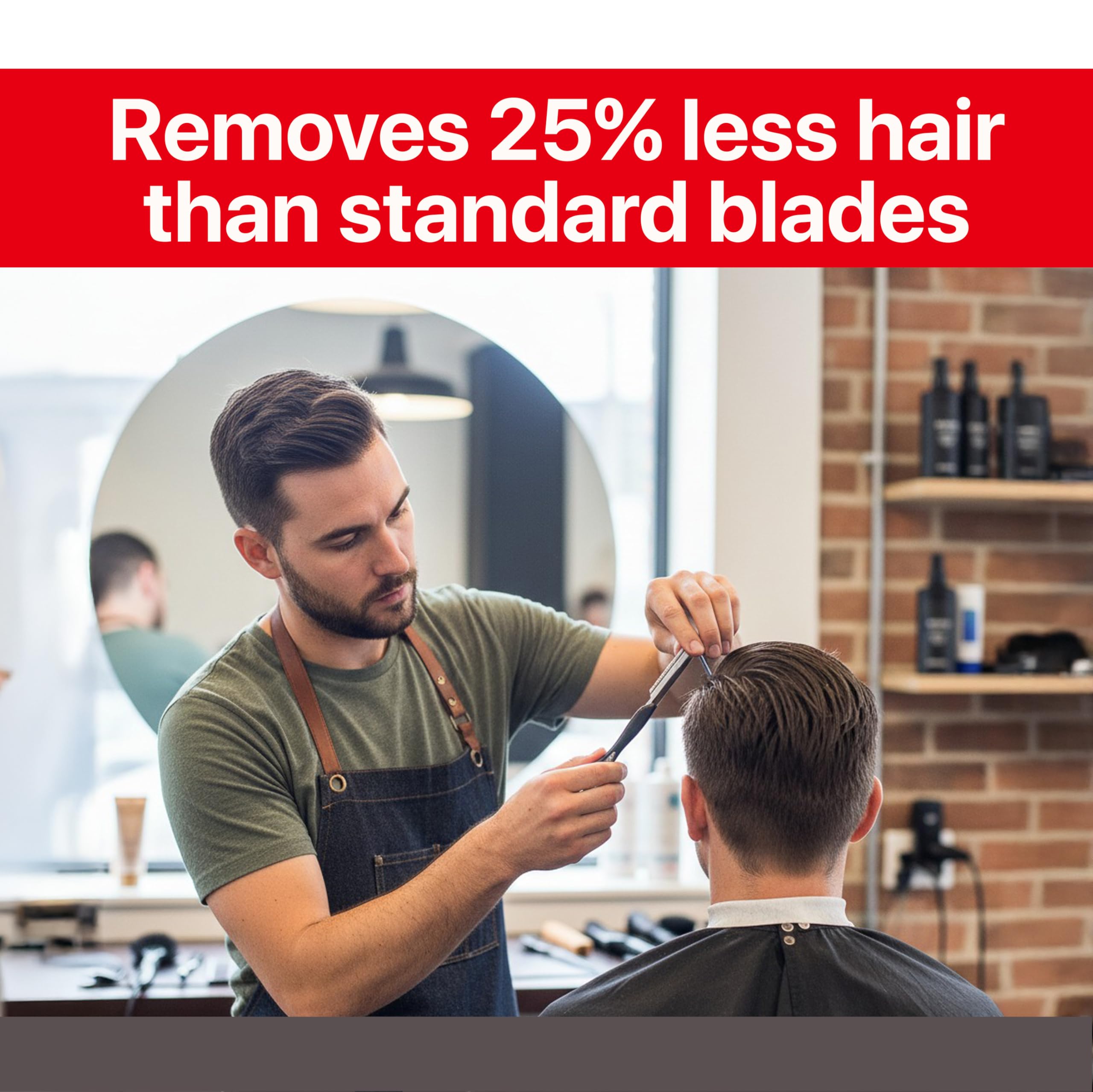 Feather - Styling Razor Texturizing Blades - For Professional Hair Cutting - Thinning, Texturizing, Shaping, and Styling - Japanese Stainless Steel - Replacement Blades - 10 Pack Made in Japan - Image 3