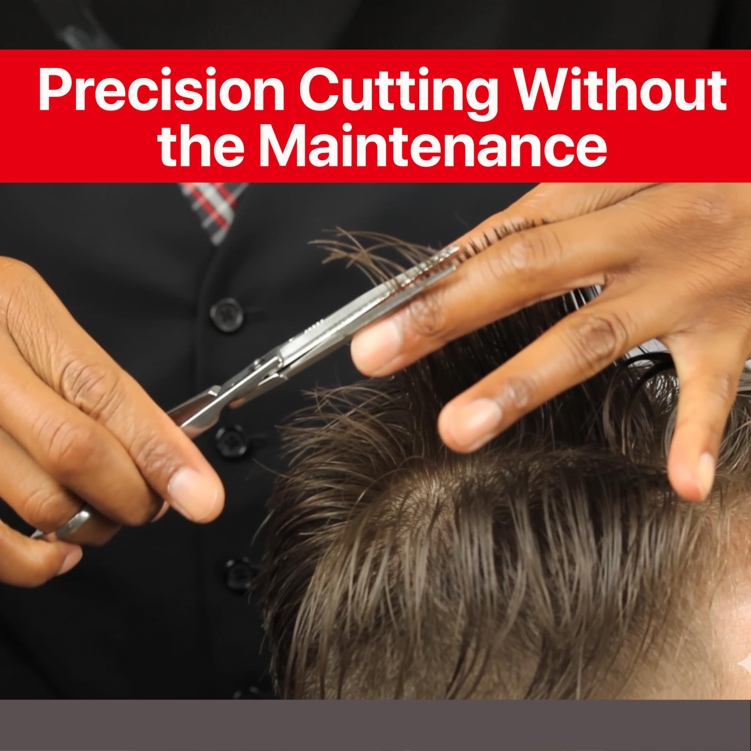 Feather - Switch-Blade Haircutting Shears Replacement Blades - for Professional Stylists & Barbers - Stainless Steel - No-Nip Tip - Made in Japan - 45 Model - Image 4